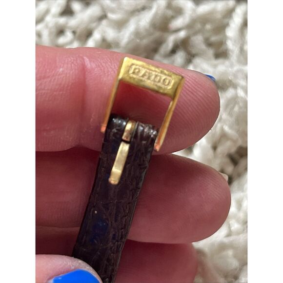 RADO Forces Military Gold Dial Black Leather Band Women's Quartz Watch / 204.359 - Picture 7 of 12